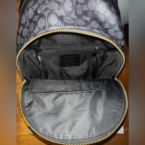 Coach X Michael B. Jordan Charter Backpack 24 In Black Signature Canvas - Picture 10 of 11